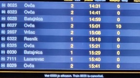 Smanjeni polasci BG voza